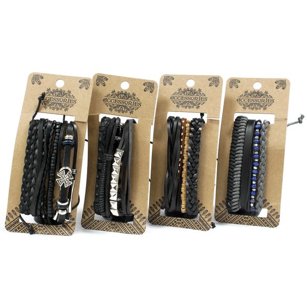 Herren Armband Sets - Schwarz & Macho (verschiedene)