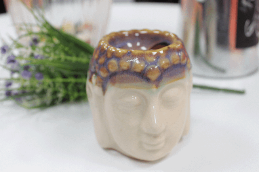 Buddha Duftlampe - Elfenbein & Minze