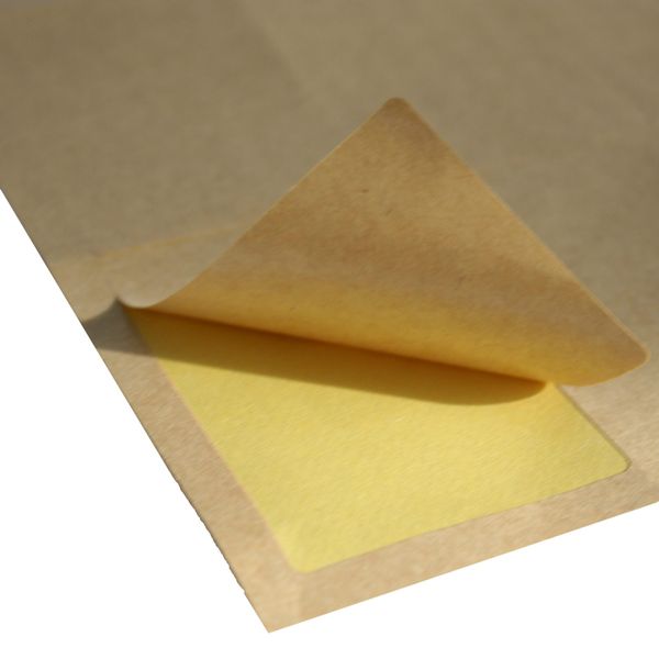 Naturbraune Etiketten - 18 pro Blatt A4 63,5x46,6mm