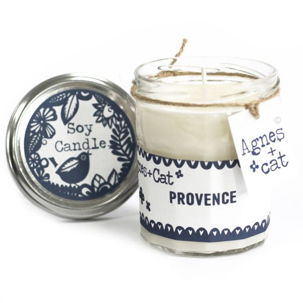 Marmeladenglas Kerze- Provence