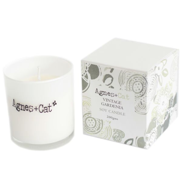 Votivkerze in Geschenkbox- Vintage Gardenia