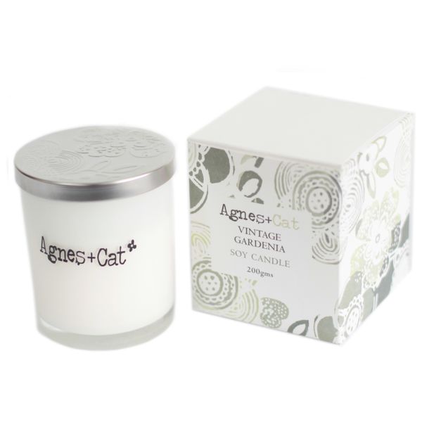 Votivkerze in Geschenkbox- Vintage Gardenia