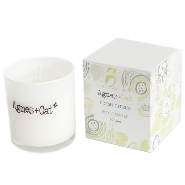Votivkerze in Geschenkbox - Citrus