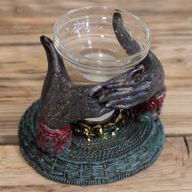 Antike Buddha Duftlampe - Om Hände