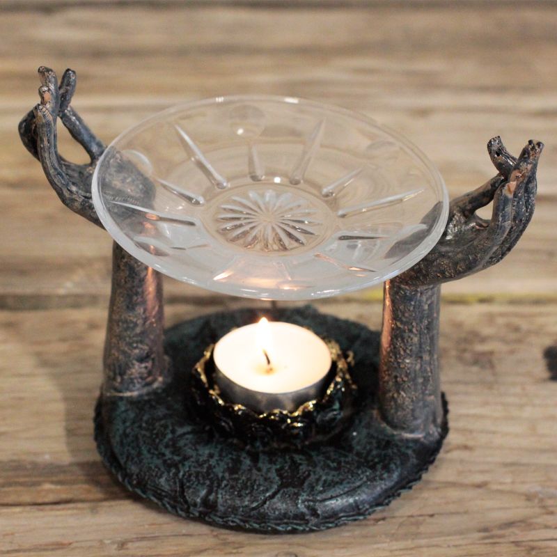 Antike Buddha Duftlampe - Om Hände