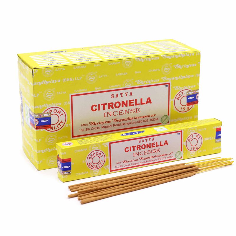 Satya-Räucherstäbchen 15g - Citronella