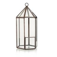 Glas/Metal Terrarium - Laternenform