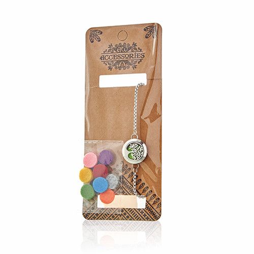 Aroma Diffusor Handgelenk Kette - Katze und Blumen - 20mm