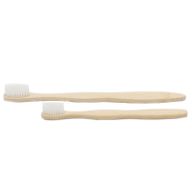 Bambus Zahnbürste - Weiß - Family Packung 4 St - Med Soft