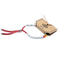 925 Versilbert Edelstein Royal Schnurarmband - Weißer Howlith Chakra