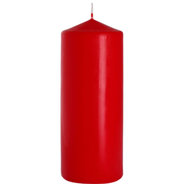 Stumpenkerze 80x200mm - Rot