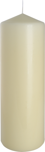 Stumpenkerze 80x250mm - Elfenbein