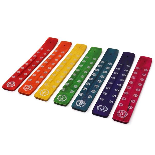 Chakra-Räucherwerkhalter– Set mit 7 Designs