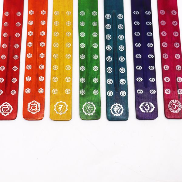 Chakra-Räucherwerkhalter– Set mit 7 Designs