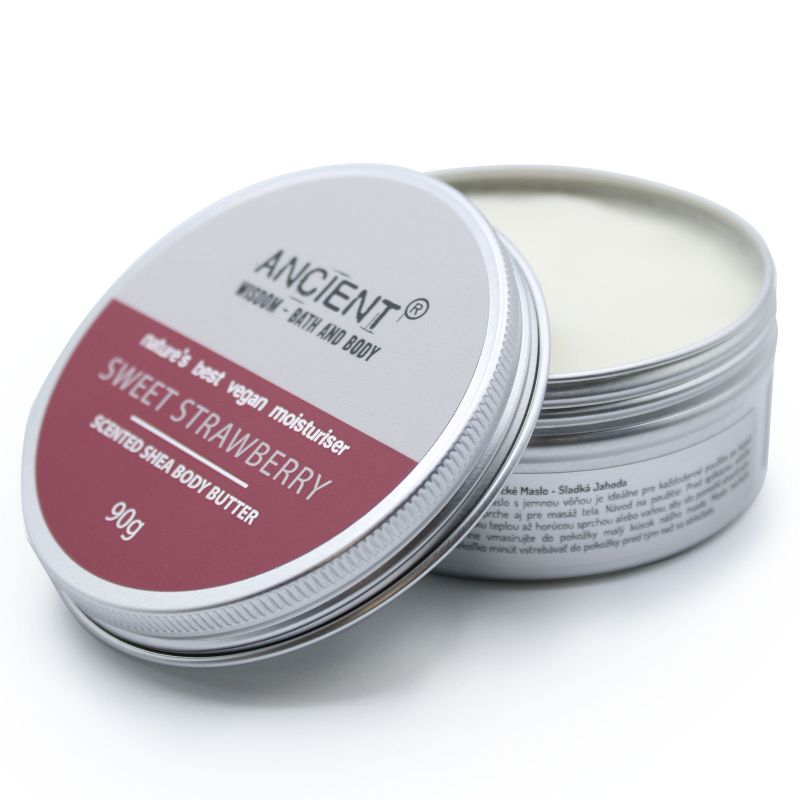 Duftende Shea-Körperbutter 90g - Sweet Strawberry