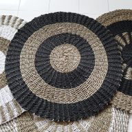 Rundes Seegras Black & Tan - Kreise- 1m