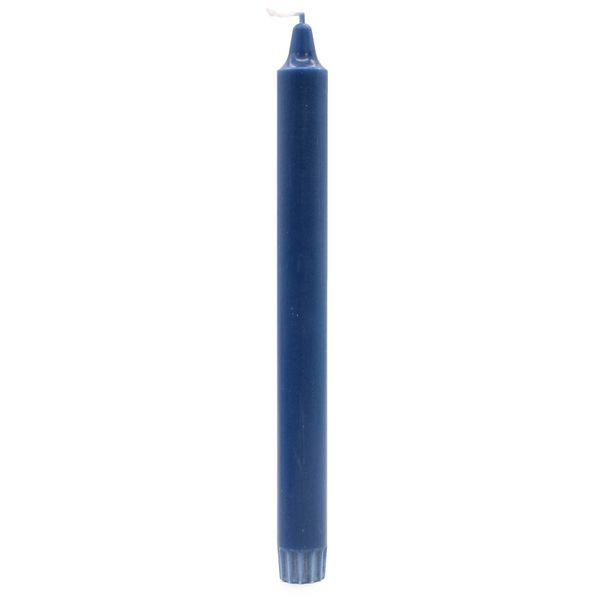 Reine natürliche Wachskerze 25 x 2,3 - Blau