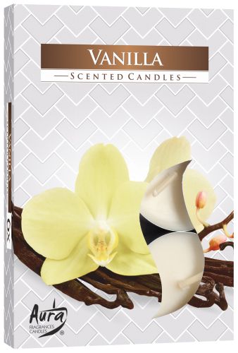Set mit 6 duftenden Teelichtern - Vanille