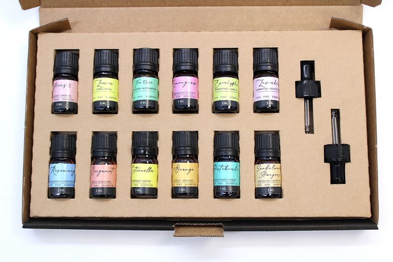 Ätherisches Aromatherapie-Öl-Set - Die Top 12