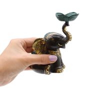 Mittlerer antiker Kerzenhalter - Elefant