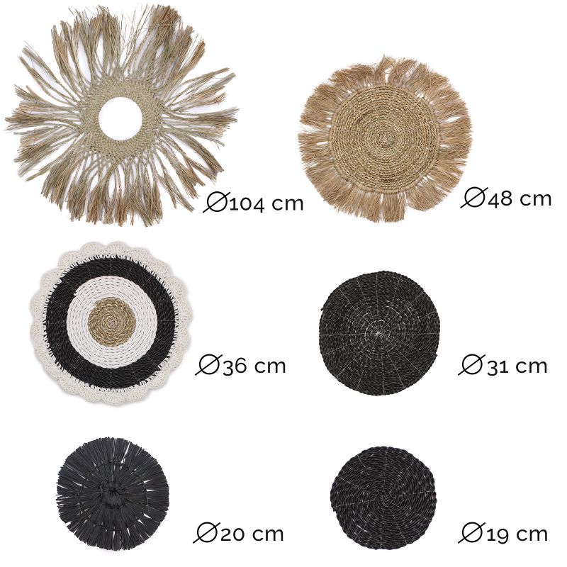 Set aus sechs natürlichen Wandbildern – Abu-Abu Collection