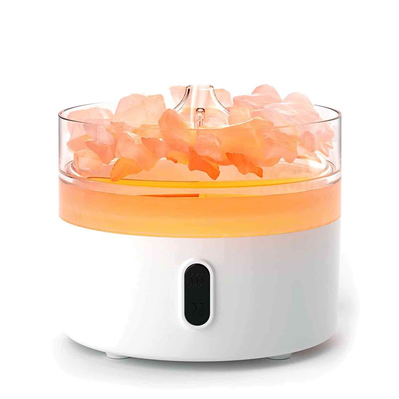 Salz-Aroma-Diffusor – Nachtlicht – USB-C – Flammeneffekt