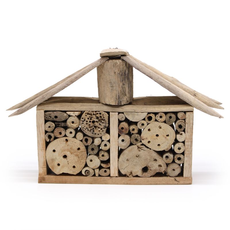 Bienen- und Insektenhäuschen aus Treibholz-Groß