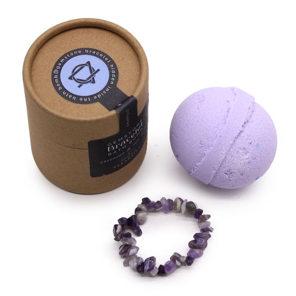 Amethyst-Edelstein-Armband Badekugel