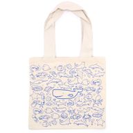 Große Baumwoll-Einkaufstasche – 38 x 42 - Leben im Meer - 10oz