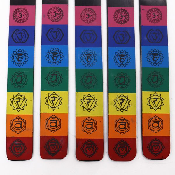 Räucherwerkhalter in 7 Chakra-Farben
