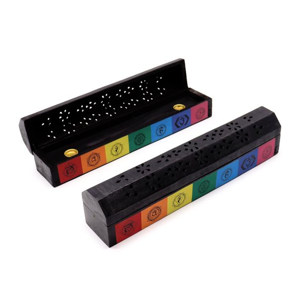 Rauchkammer in 7 Chakra-Farben