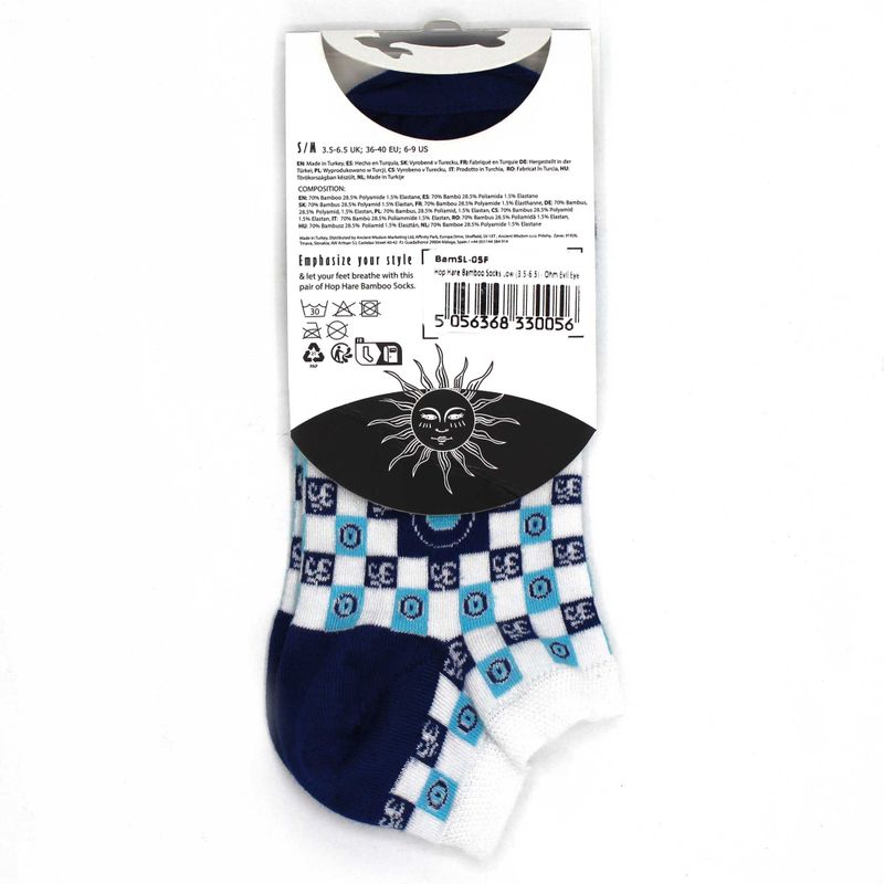 Hop Hare Bambussocken Low - Ohm Evil Eye S/M