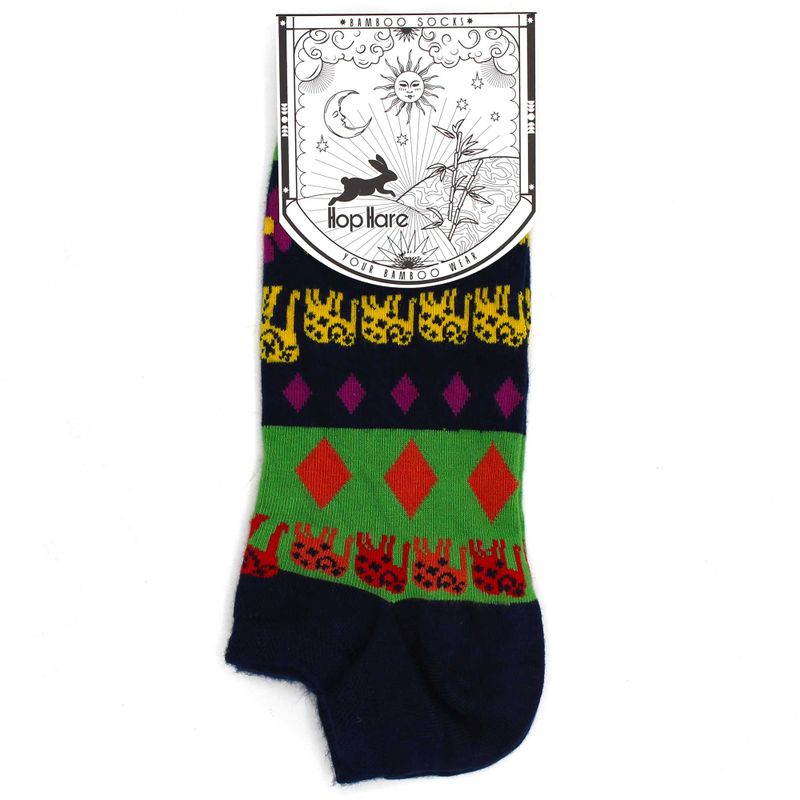 Hop Hare Bambus-Socken Low  - Lucky Elephant S/M