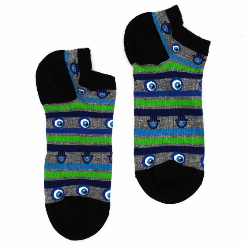 Hop Hare Bambus-Socken Low - böser Blick & Hamsa S/M