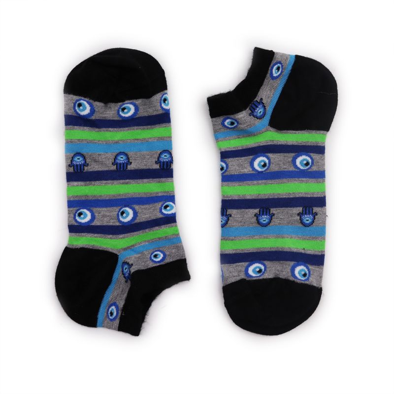 Hop Hare Bambus-Socken Low - böser Blick & Hamsa S/M