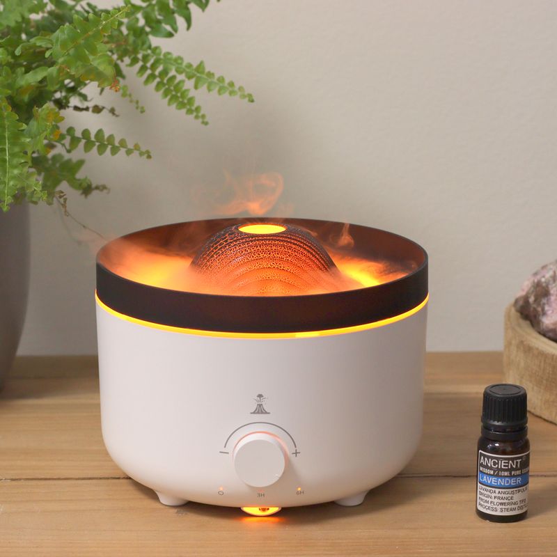 Großer Aroma Befeuchter mit Vulkaneffekt (Stecker), zwei Farben