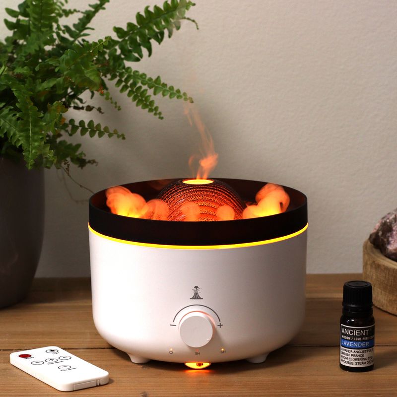 Großer Aroma Befeuchter mit Vulkaneffekt (Stecker), zwei Farben