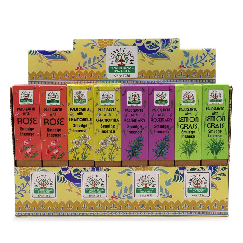 Von der Erde inspirierte Räucherstäbchen Display-Packung (4x12 Düfte)