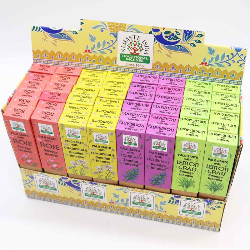 Von der Erde inspirierte Räucherstäbchen Display-Packung (4x12 Düfte)