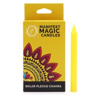 Manifest – Magische Kerzen 12er-Packung) - Gelb – Solarplexus-Chakra