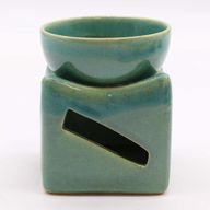 Große Glücksmünze Duftlampe– Jade