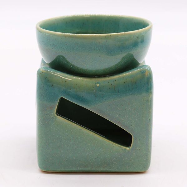 Große Glücksmünze Duftlampe– Jade