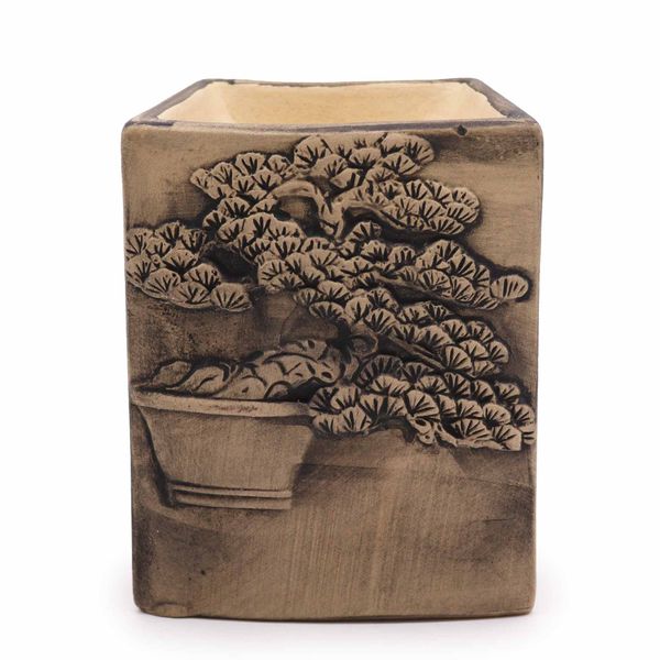 Handbemalte Bonsai-Duftlampe– Schiefer