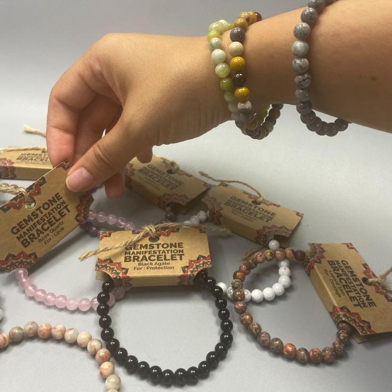 Edelstein-Manifestationen-Armband - Starterpaket (4 von jedem)
