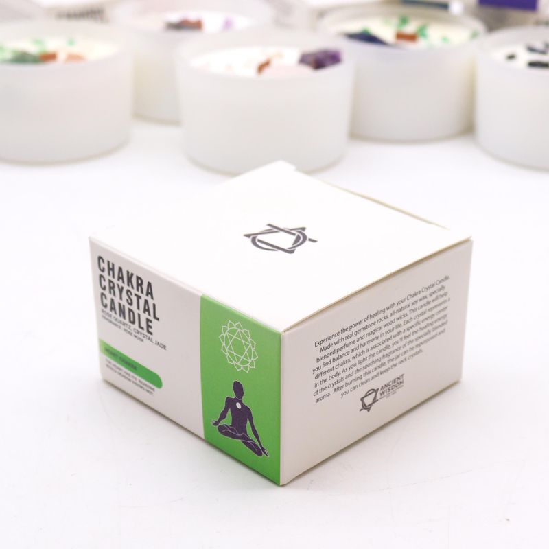 Chakra-Kristallkerze – Herz-Chakra