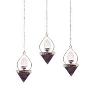 Edelstein-Laterne des Lebens-Pendels - Amethyst & Bergquarz