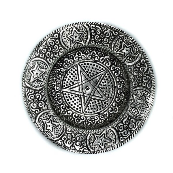 Polierter Aluminium-Räucherstäbchenhalter-Pentagon, 11,5 cm