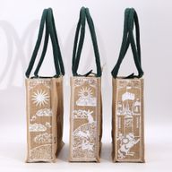Hop Hare Große Tasche aus Jute- I am Strong