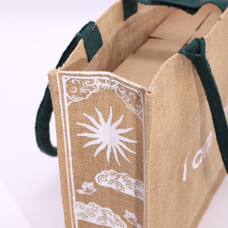 Hop Hare Große Tasche aus Jute- I am Bright