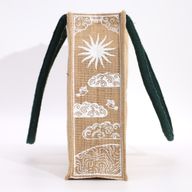 Hop Hare Große Tasche aus Jute- I am Bright